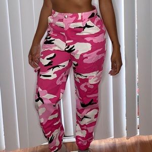 Camouflage cargo pants